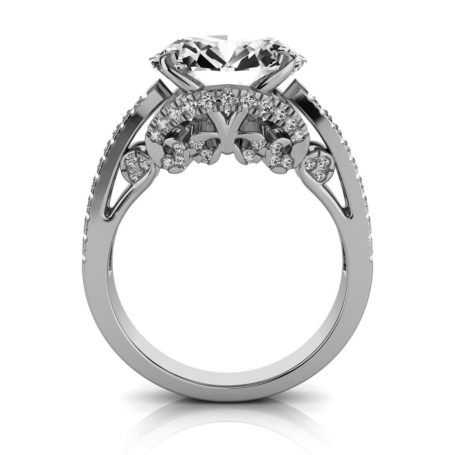14K White Gold Lorna Lab Grown Diamond Ring (1/2 ct. tw)